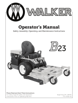 Walker B23 User manual