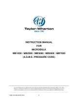 Taylor-Wharton MB450 TPED Owner's manual