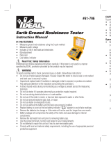 Ideal Earth Ground Tester, 3-Pole Operating instructions