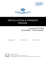 Kaysun Aquantia PRO Bibloc Wall-Mounted User manual