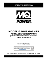 MQ Multiquip GA6HR-GA6HRS Operating instructions