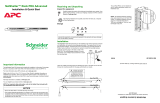 Schneider Electric NetShelter Rack PDU Advanced Instruction Sheet