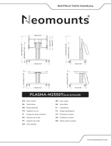 Neomounts PLASMA-M2550TBLACK-SILVER User manual