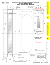 Emtek Narrow Oval & Modern Rectangular Pocket Door Mortise Lock Door Prep & Installation guide