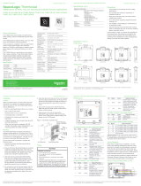 Schneider Electric SpaceLogic Thermostat - TH900 Series Thermostat Instruction Sheet
