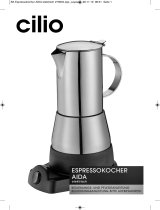 Cilio Elektro Espressokocher AIDA 6 Tassen, Edelstahl, Cilio 273694 Operating instructions