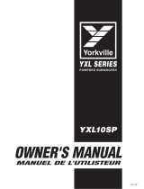 YORKVILLE YXL15SP Owner's manual