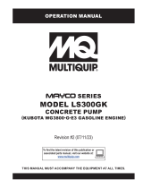MQ Multiquip LS300GK Operating instructions