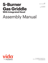 Vida by PADERNOStainless Steel 5-Burner Gas BBQ Griddle