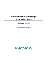 Moxa MXview One Central Manager Series User manual