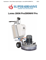 Superabrasive Lavina 20NHV Pro Owner's manual