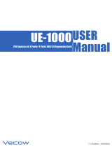 Vecow UE-1008 User manual