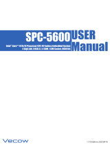 Vecow SPC-5600 User manual