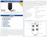 Transmitter FLA433TSPW4K Owner's manual