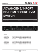 Black Box KVS4-1002HV 2-Port SH Secure Pro DP-HDMI to HDMI KVM Owner's manual