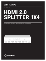 Black Box VSP-HDMI2-1X2 User manual