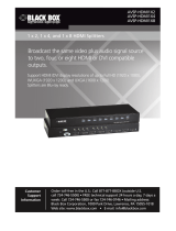 Black Box AVSP-HDMI1X2 Owner's manual