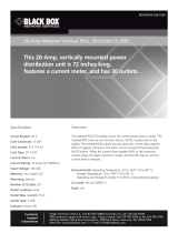 Black Box PDUMV30-S20-120V Owner's manual