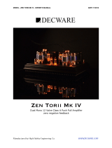 Decware TORII MK4 Owner's manual