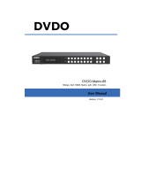 DVDO Matrix-88 User manual