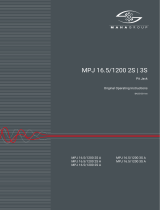 MAHA MPJ 16.5/1200 2S | 3S Operating instructions