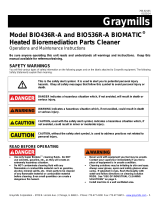 Graymills Bioremediation Biomatic BIO436 and BIO536 Owner's manual