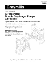 Graymills Diaphragm Three Eighths Inch Pump Polypropolyene Owner's manual