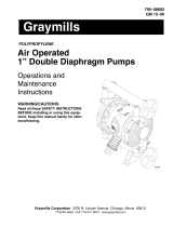 Graymills Diaphragm One Inch Pump Polypropylene Owner's manual