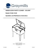 Graymills Solvent Handi-Kleen PL364 PL424 -1204 Owner's manual
