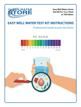 Clean Water Easy Well Water Home Test Kit Pro Operating instructions