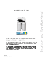Canature Commercial Reverse Osmosis 400 GPD 115V 60hz Installation guide