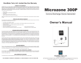ClearWater Tech Microzone 300P: 120V/60Hz 300 mg/Hour Owner's manual