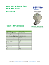 TonheMotorized Stainless Steel Ball Valve & Timer 1/2" 110-220V