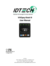IDTECH Kiosk III SRED User manual