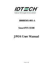 ID TECH SmartPIN B100 User manual