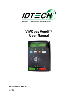IDTECH ViVOpay Vendi User manual