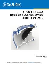 DeZurikVALVE CRF-100A RUBBER FLAPPER CHECK VALVE