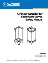 DeZurikSAFETY CYLINDER ACTUATOR FUW KNIFE GATE VALVES