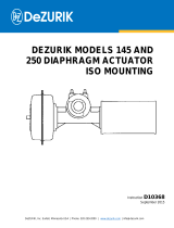 DeZurik ACT DIAPHRAGM 145A/250A Operating instructions