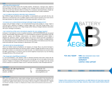 Aegis Battery ABL-072020A User manual