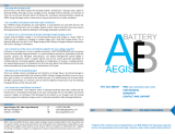 Aegis Battery ABL-048025P User manual