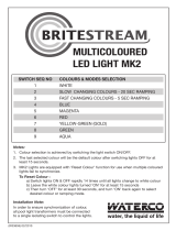 Waterco Britestream Multicolour LED Light Synchronisation Operating instructions