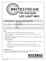 Waterco Britestream Tri Colour Led Light User manual