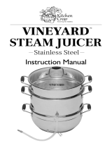 VKPbrands Vineyard Steam Juicer VKP1150 User manual