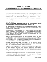 Norlake AdvantEDGE™ Bottle Cooler User manual