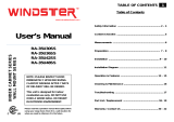 Windster RA-35U30SS User manual