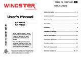 Windster RA-3036SS User manual