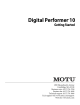 MOTU Digital Performer 10 Getting Started
