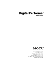 MOTU Digital Performer 10 User guide