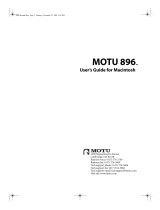 MOTU 896 User guide